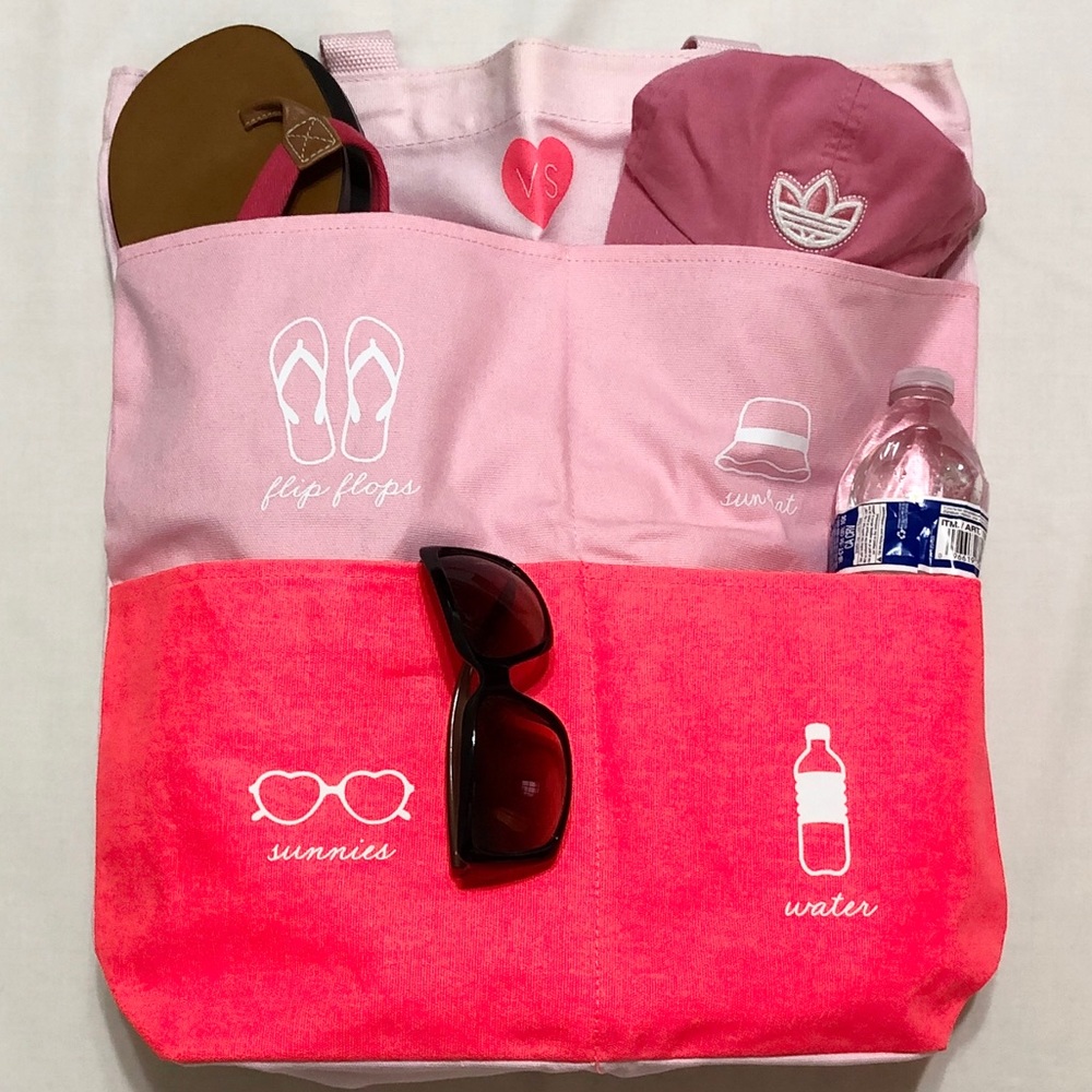 Victoria’s Secret Canvas Beach Tote w/Deep Pockets - Picture 7 of 8